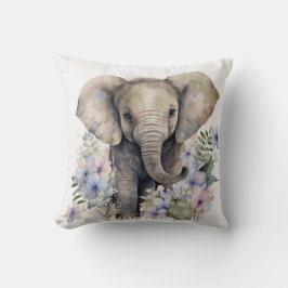 Cojín decorativo del elefante bebé Personalizado