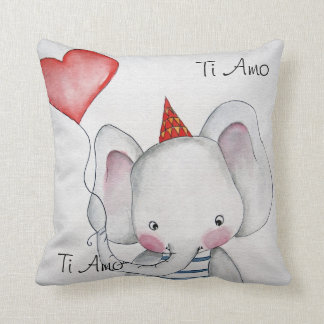 Cojín decorativo del elefante del bebé del Amo del