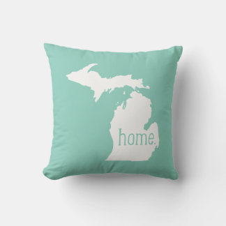 Cojín decorativo del Estado de origen de Michigan