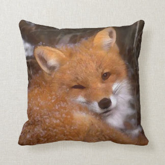 Cojín decorativo del "Fox rojo"