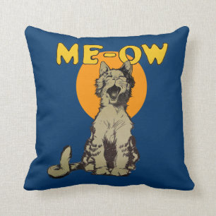 Cojín decorativo del gato callejero del canto del