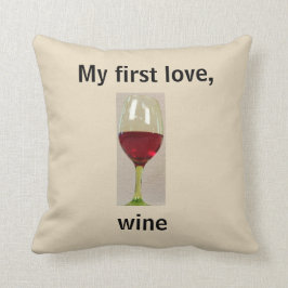 Cojín decorativo del humor del vino