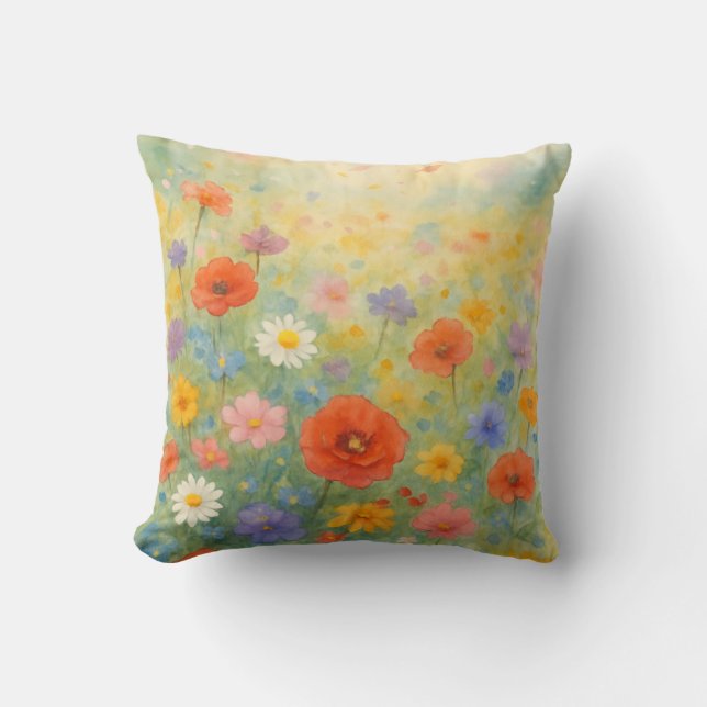 Cojín decorativo del jardín floral (Anverso)