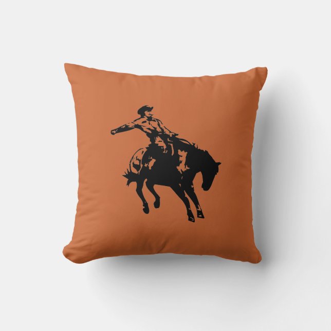 COJÍN DECORATIVO DEL JINETE DE BAREBACK-BULL (Anverso)