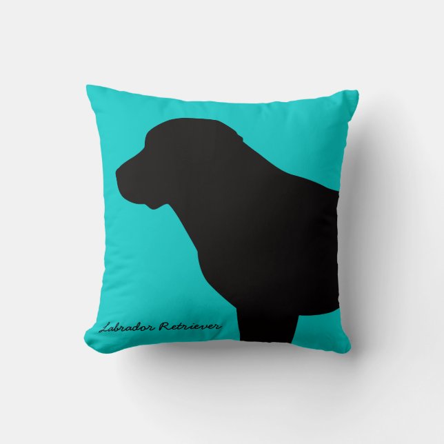 Cojín decorativo del labrador retriever (Anverso)