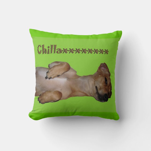 Cojín decorativo del Lumbar de Chillaxin Chiweenie (Anverso)