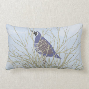 Cojín decorativo del Lumbar de las codornices
