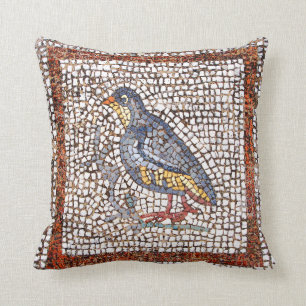 Cojín decorativo del mosaico del pájaro de Kos