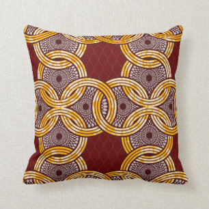 Cojín decorativo del oro de Ankara Kitenge del