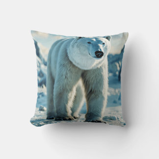 Cojín decorativo del Oso Climático Ártico