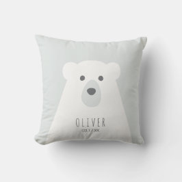 Cojín decorativo del oso polar