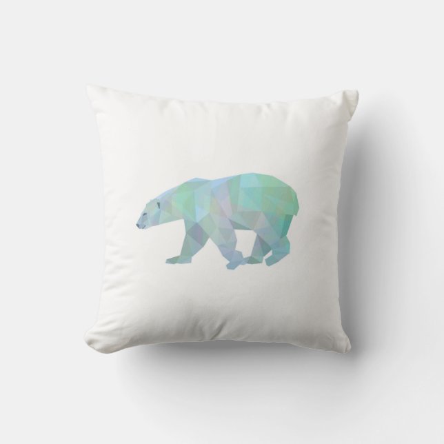 Cojín decorativo del oso polar de Geode (Anverso)