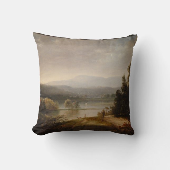 Cojín decorativo del paisaje (Anverso)