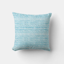 Cojín decorativo del patrón azul africano