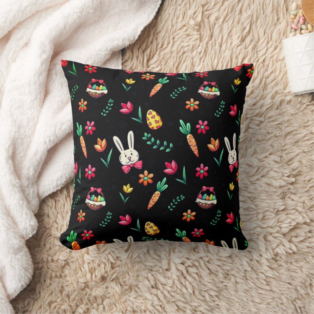 Cojín decorativo del patrón Black Easter (Manta)