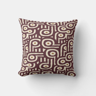 Cojín decorativo del patrón de arte tribal