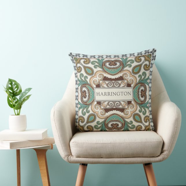 Cojín decorativo del patrón mosaico (Silla)