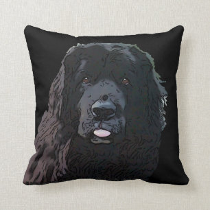 Cojín decorativo del perro de Terranova