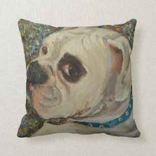 Cojín decorativo del perro del boxeador