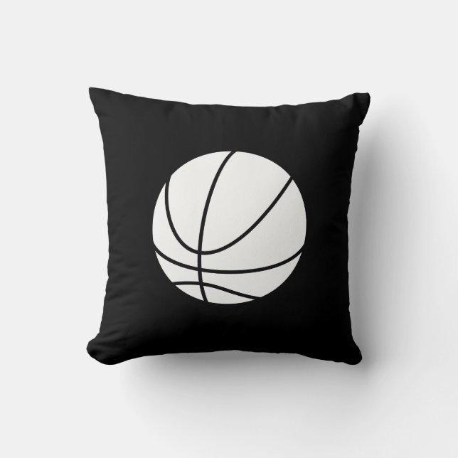 Cojín decorativo del pictograma del baloncesto (Anverso)