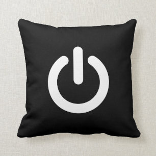 Cojín decorativo del pictograma del poder