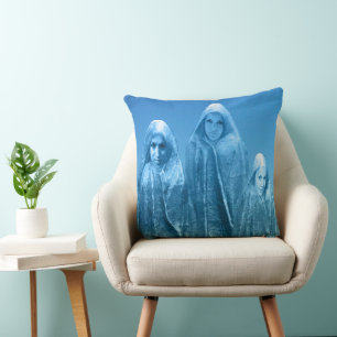 Cojín decorativo del Poster Cielo Azul helado