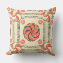 Cojín decorativo del Rótulo solar Viking Amulet