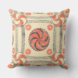 Cojín decorativo del Rótulo solar Viking Amulet