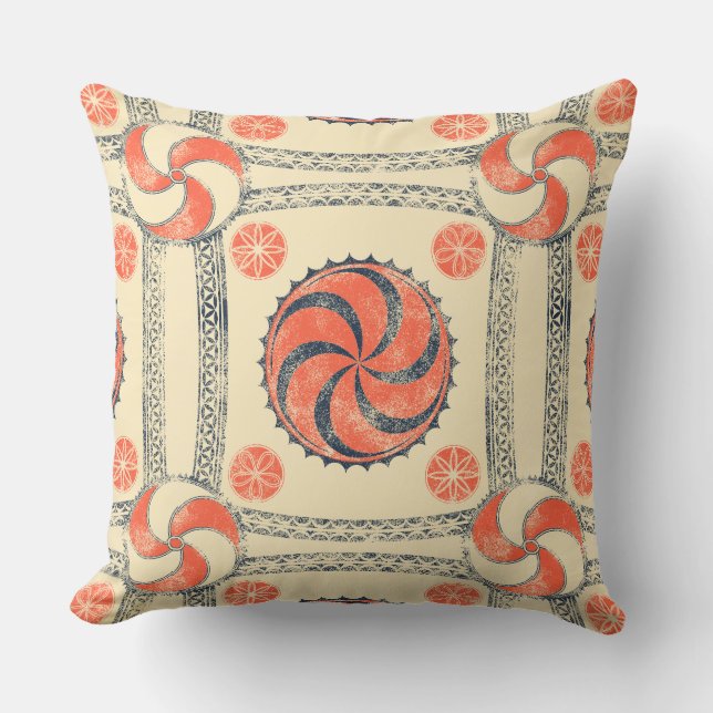 Cojín decorativo del Rótulo solar Viking Amulet (Anverso)