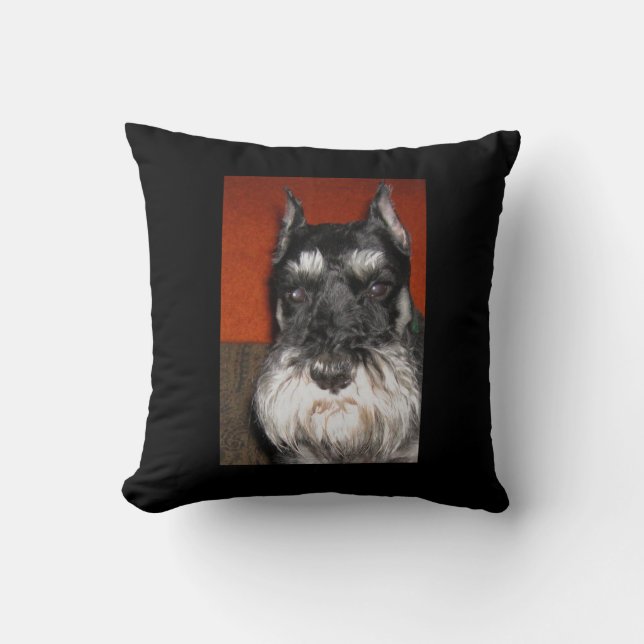 Cojín decorativo del Schnauzer (Anverso)