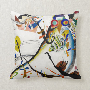 Cojín decorativo del segmento azul de Kandinsky