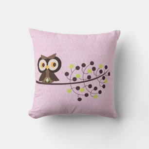 Cojín decorativo del sofá nocturno Hoot Woodland O