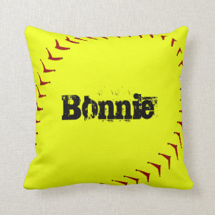 Cojín decorativo del softball de Fastpitch