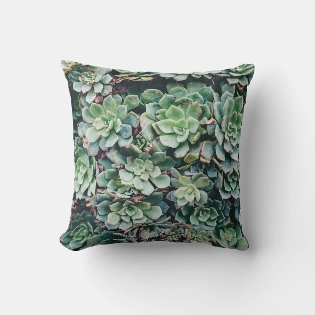 Cojín decorativo del Succulent el | (Anverso)