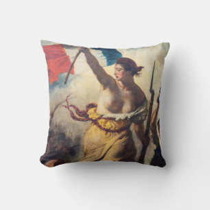 Cojín Decorativo Delacroix - La Libertad guiando al pueblo Primer p