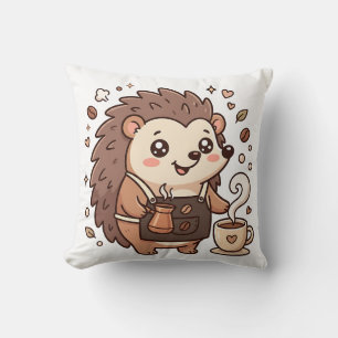 Cojín Decorativo Delantal de Barista de Erizo Lindo Funda de Almoha