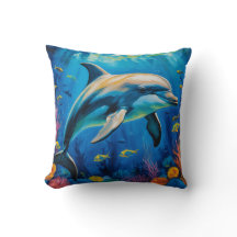 Delfín de pintura de aceite