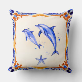 Cojín Decorativo Delfines del Mediterráneo