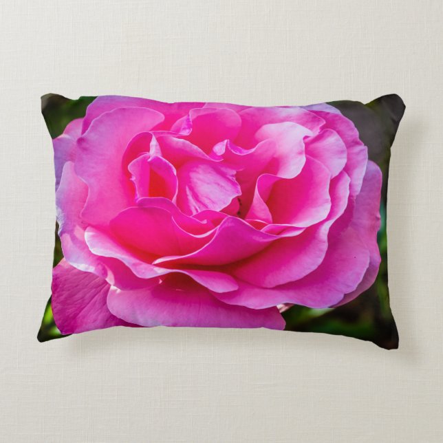 Cojín Decorativo Delicada rosa. (Reverso)