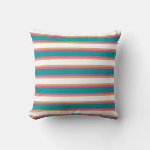 Cojín Decorativo Delicate blueberry Brilliant Vivid retro stripes 