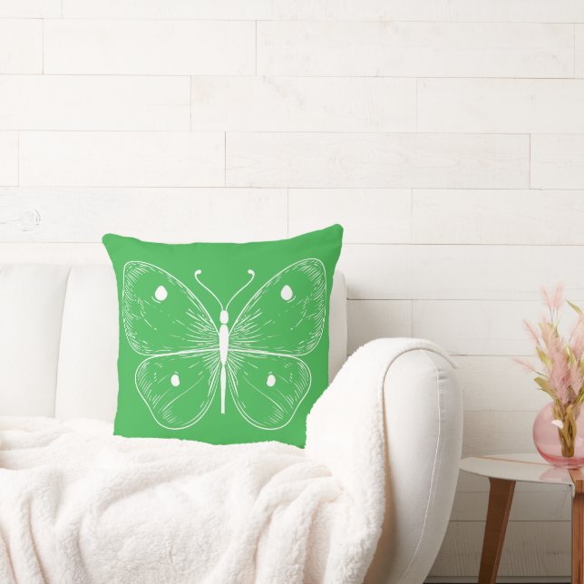 Cojín Decorativo Delicate Sketch Butterfly (Sofá)
