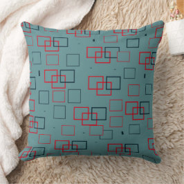 Cojín Decorativo Delicia Roja y Verde Cuadrada