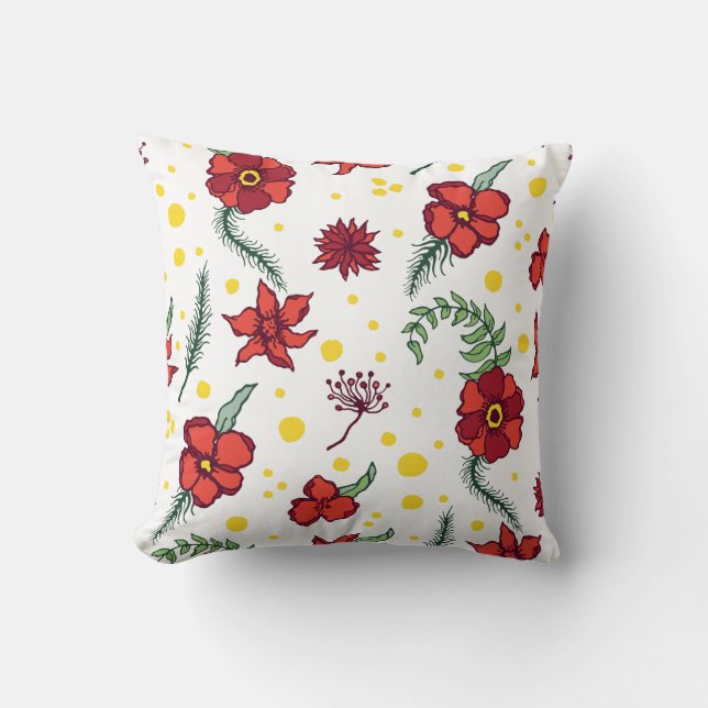 Cojín Decorativo Delicias florales de invierno (Anverso)