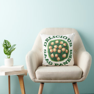 Cojín Decorativo Delicioso Saag Paneer Cocina Vegetaria India
