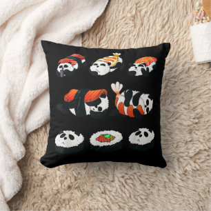 Cojín Decorativo Delicioso Sushi de Panda Adorable Abrazo Maki Aman