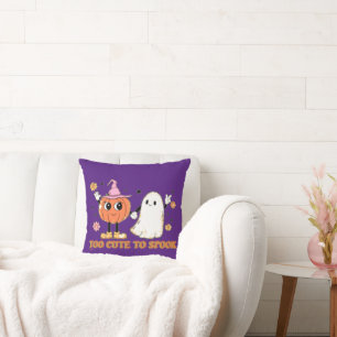 Cojín Decorativo DEMASIADO CUIDADO PARA HABLAR Halloween fantasma l