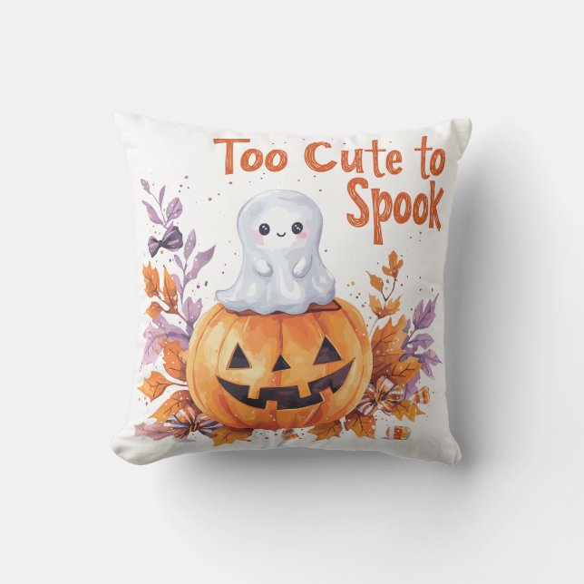 Cojín Decorativo Demasiado lindo para hablar | ExDesigner | Hallowe (Anverso)