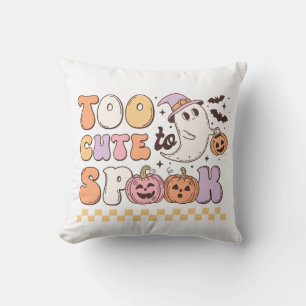 Cojín Decorativo Demasiado lindo para hablar Halloween