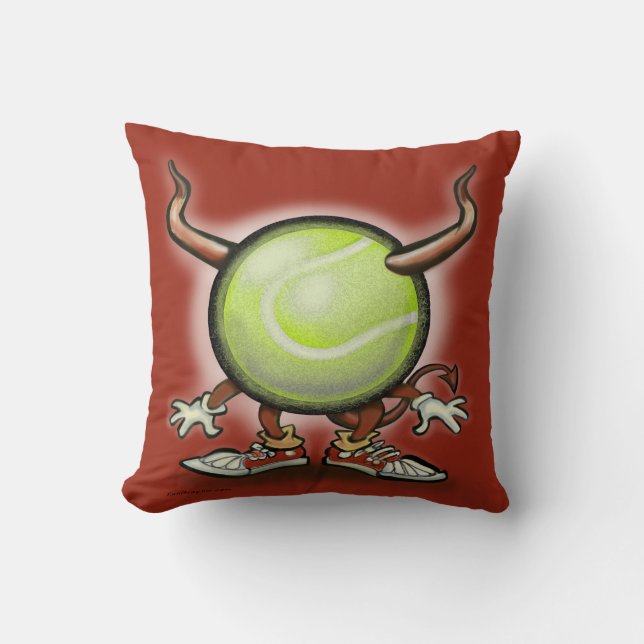 Cojín decorativo Demon de Tennis (Anverso)