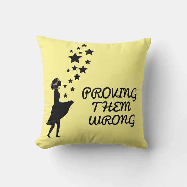 Cojín Decorativo demostrando que están equivocados (Anverso)